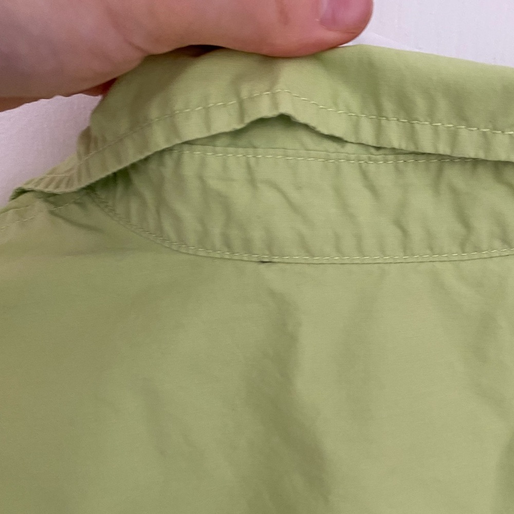 Joe Fresh Oversized Button-Down Shirt in Lime Green - Picture 7 of 9